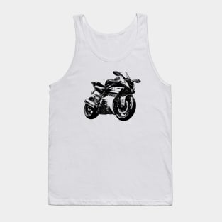 YZF R6 Bike Sketch Art Tank Top